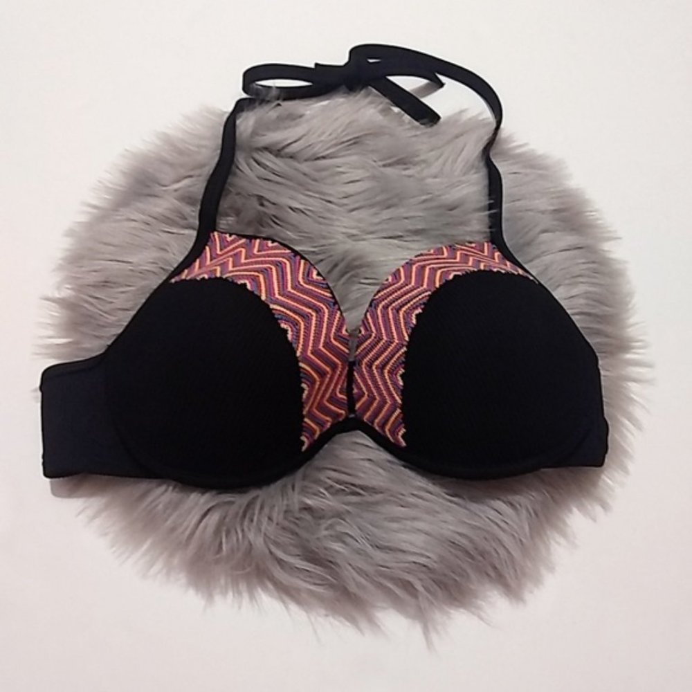 Shade & Shore Textured Embroidered Bikini Top 34D